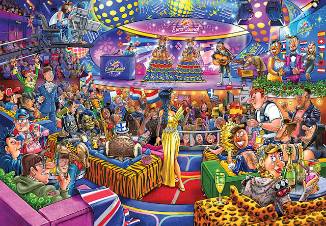 Wasgij Mystery 25 Eurosong contest Puslepill 1000 brikker, Jumbo