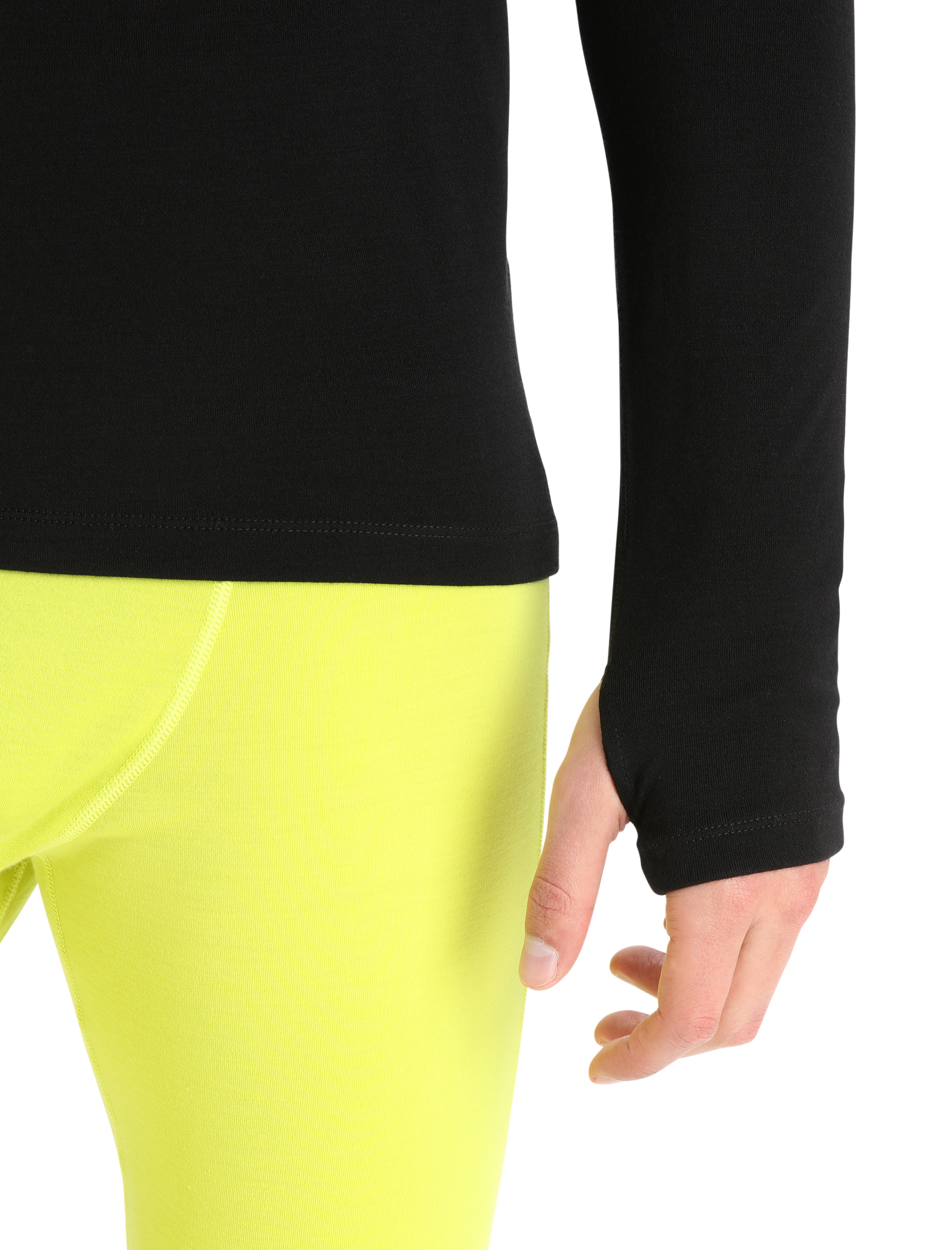 Merino LS Roll Neck Herre IB001/Black