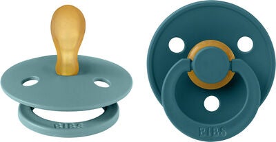 BIBS Colour Smokker 2-Pack Lateks Str 1, Island Sea/Forest Lake