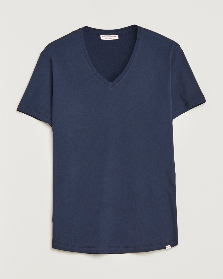 Orlebar Brown OB V-Neck Tee Navy