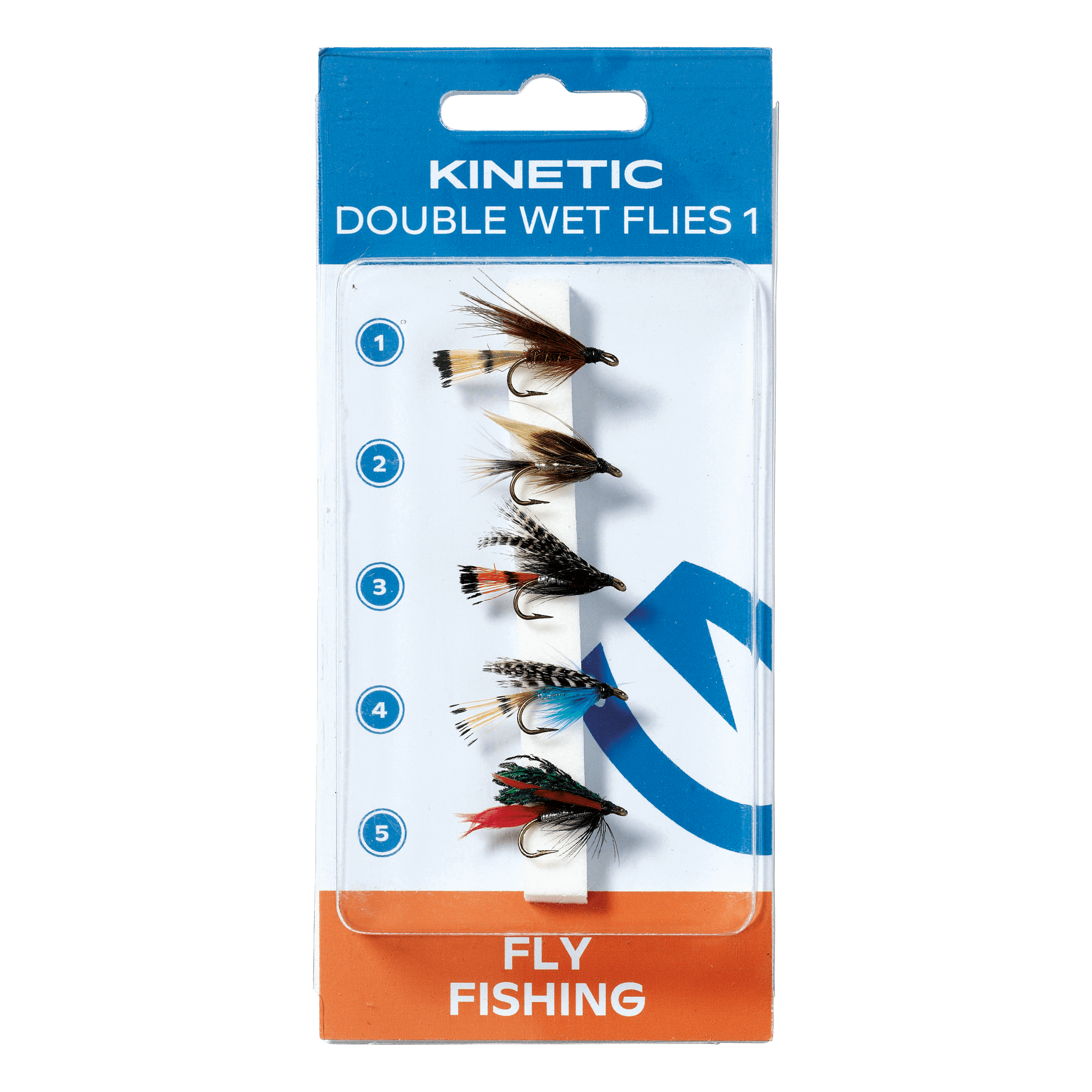 Kinetic Wet Flies Dubble 5pcs - Sluk og agn