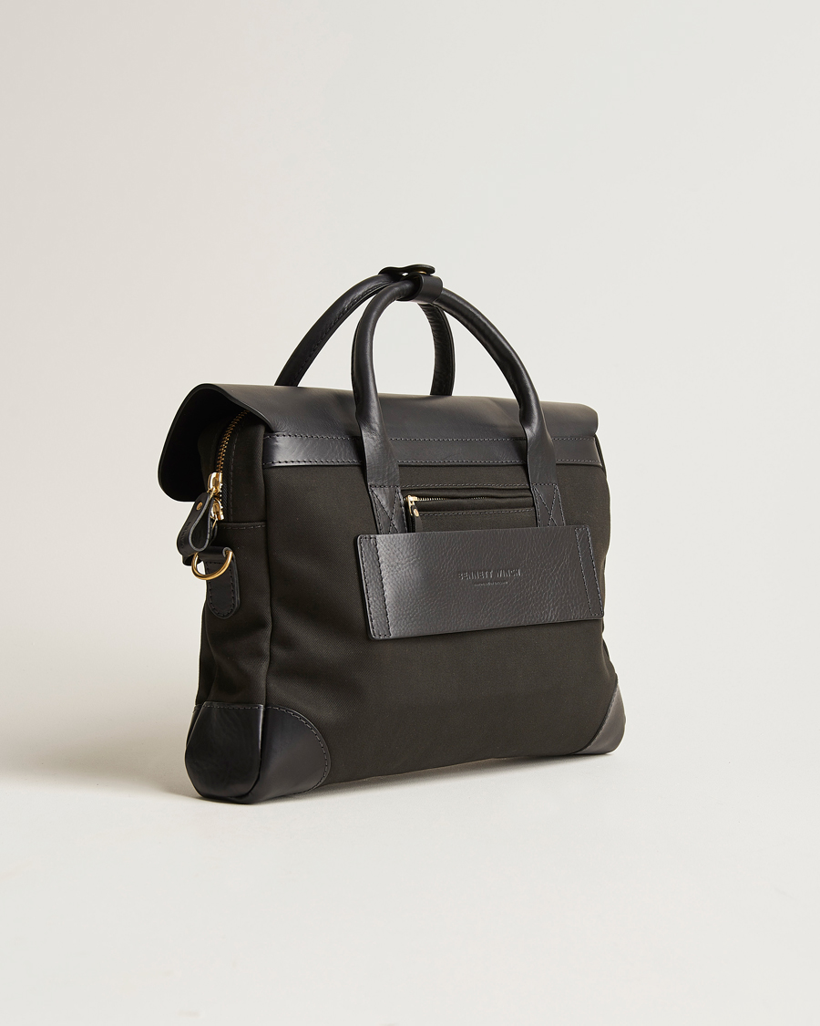 Bennett Winch Canvas Briefcase Black