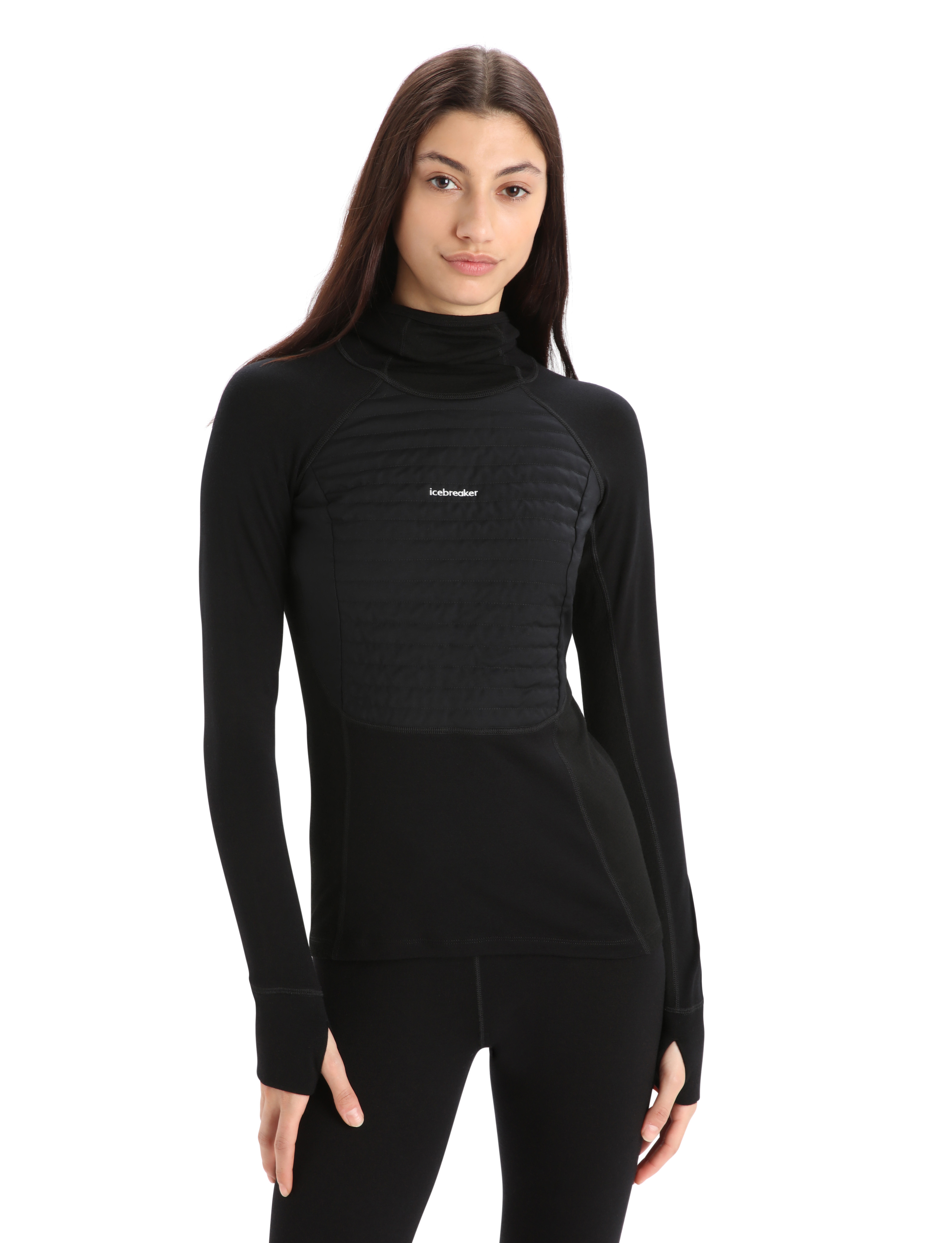 ZoneKnit Insulated LS Hoodie Dame IB001/Black