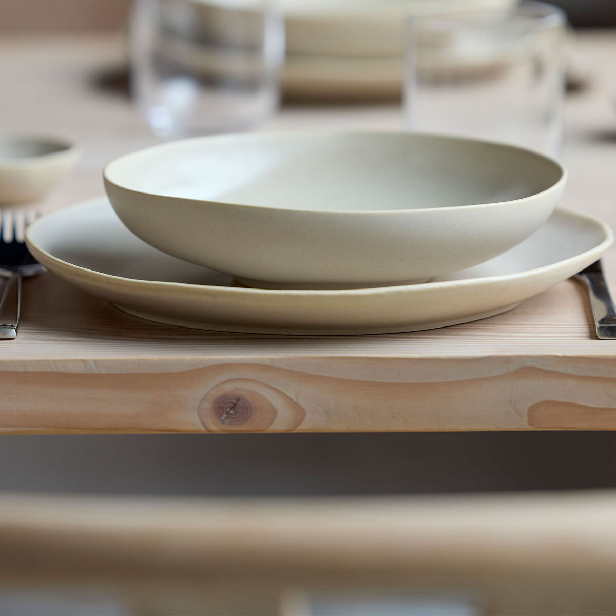 Villa Collection Shoku pastaskål 21 cm, soft beige