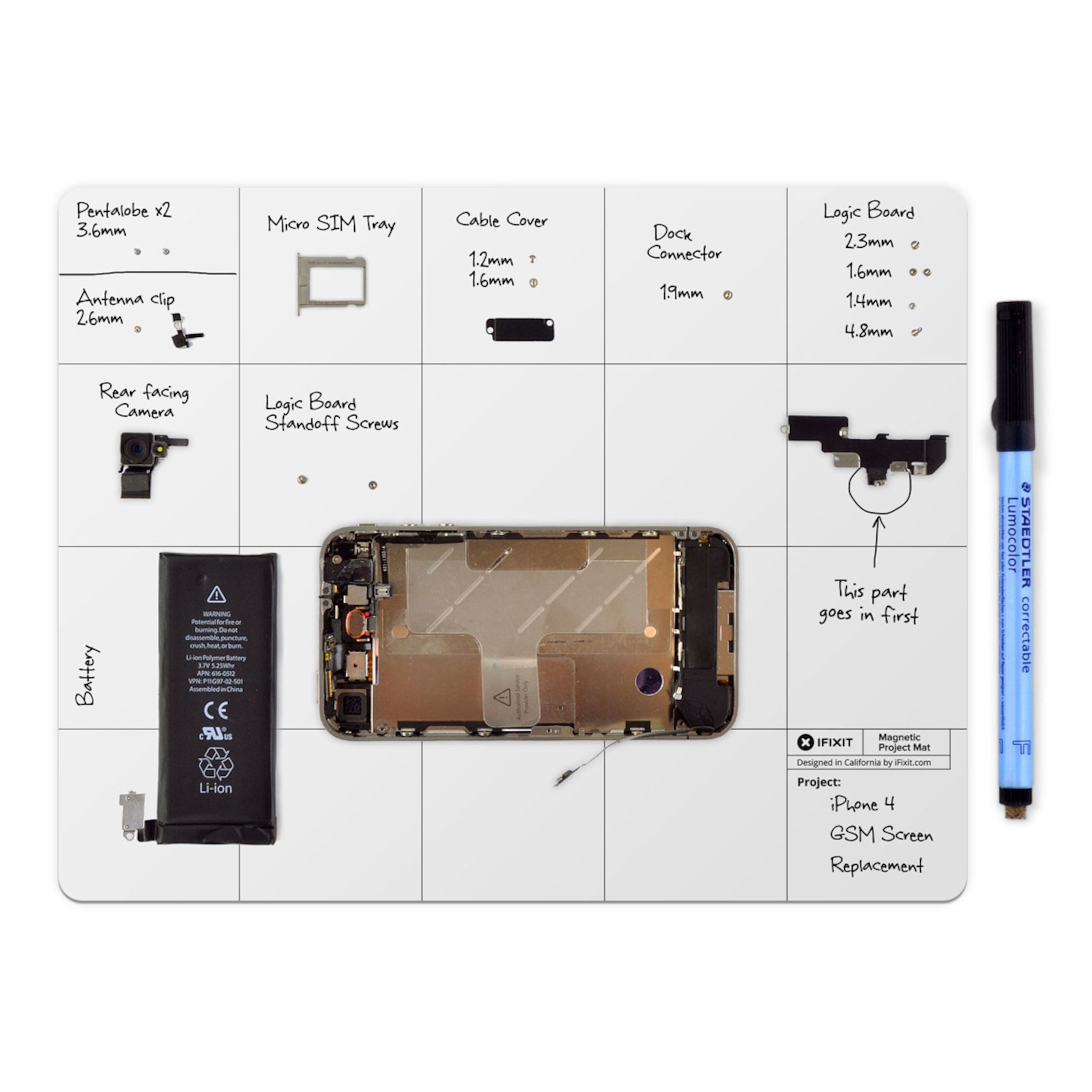 Ifixit Magnetisk matte for elektronikkreparasjoner