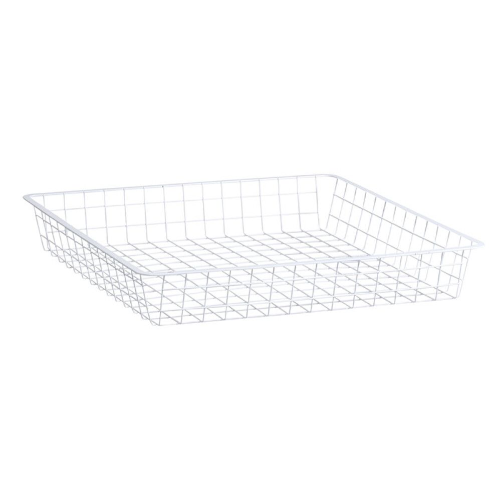 TRÅDKURV ELFA 527X527X85MM HVIT