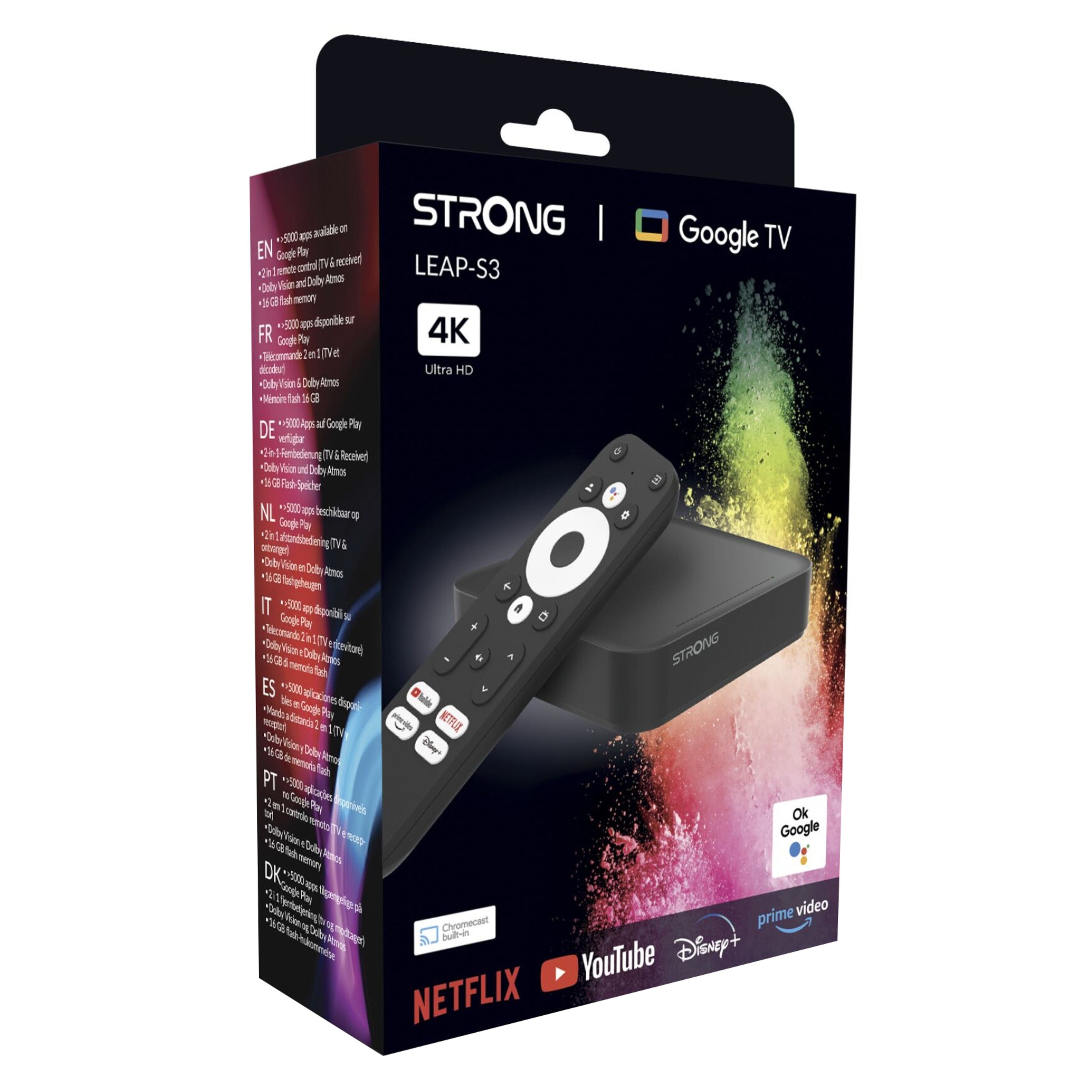 STRONG LEAP-S3 Mediespiller med Android-TV