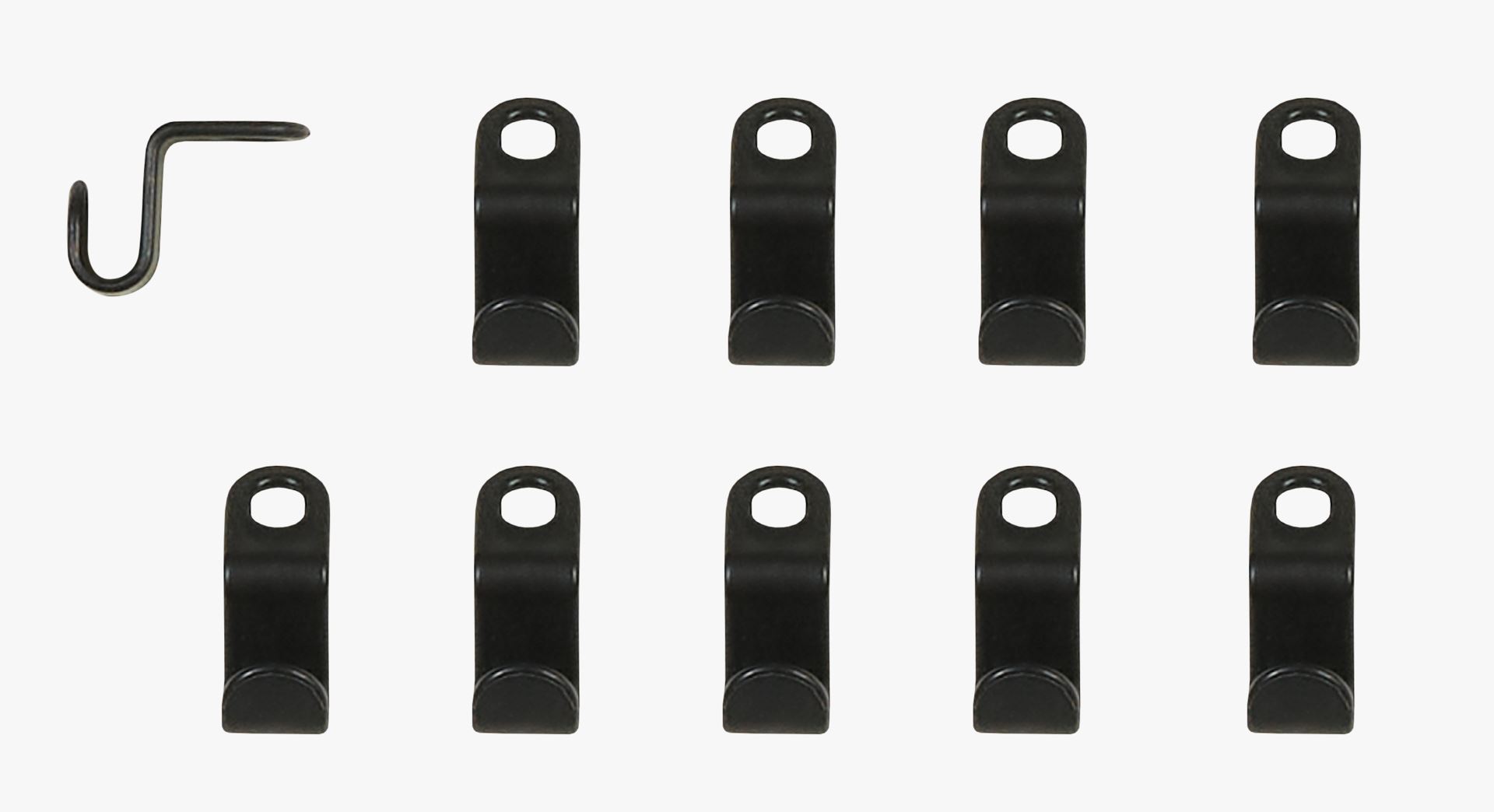 Henger hvit - 2x5 cm