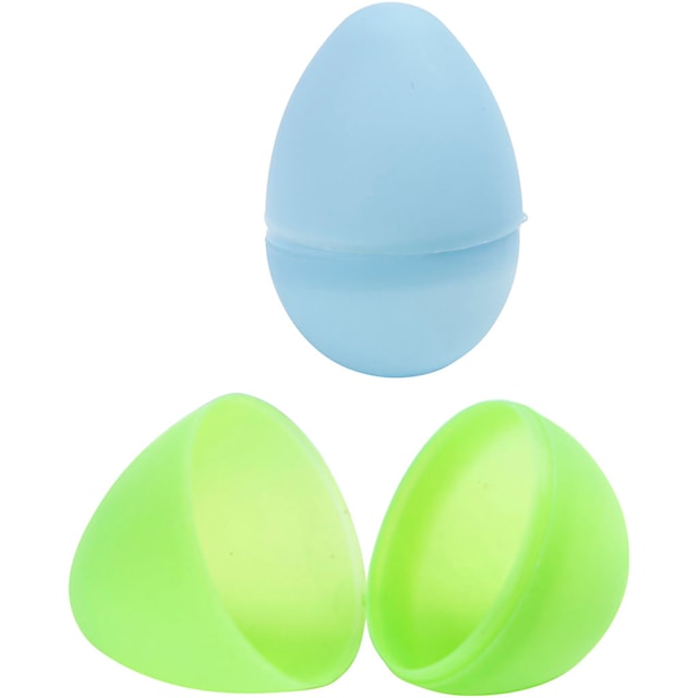 Egg, H: 6 cm, dia. 4 cm, pastellfarger, 12 stk./ 1 pk.