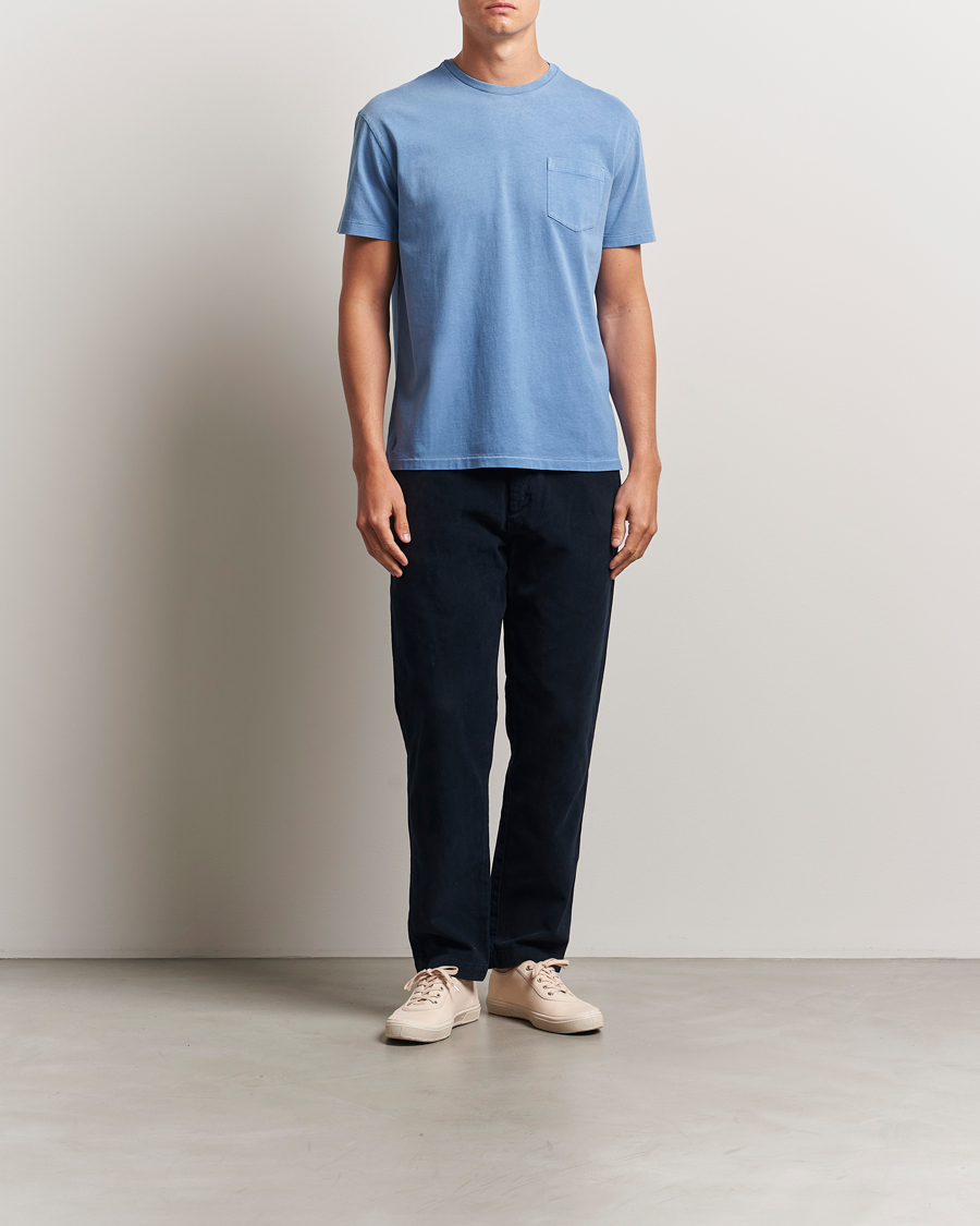 Polo Ralph Lauren Washed Classic Fit Pocket Tee Campus Blue