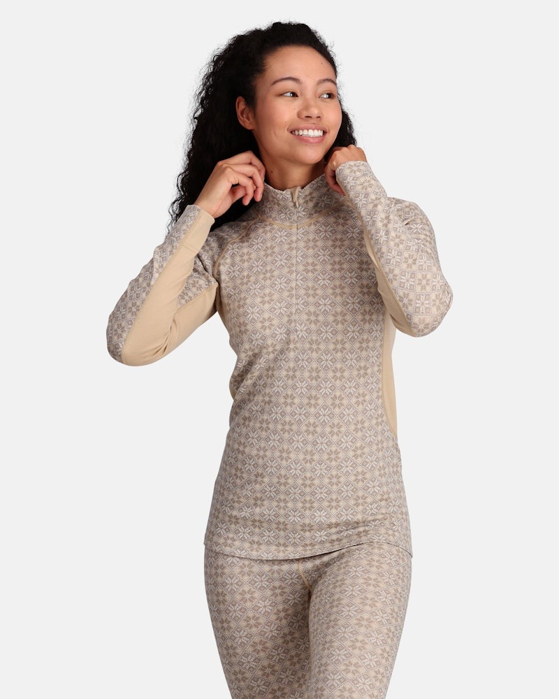 Rose Light Half Zip Dame Light Beige