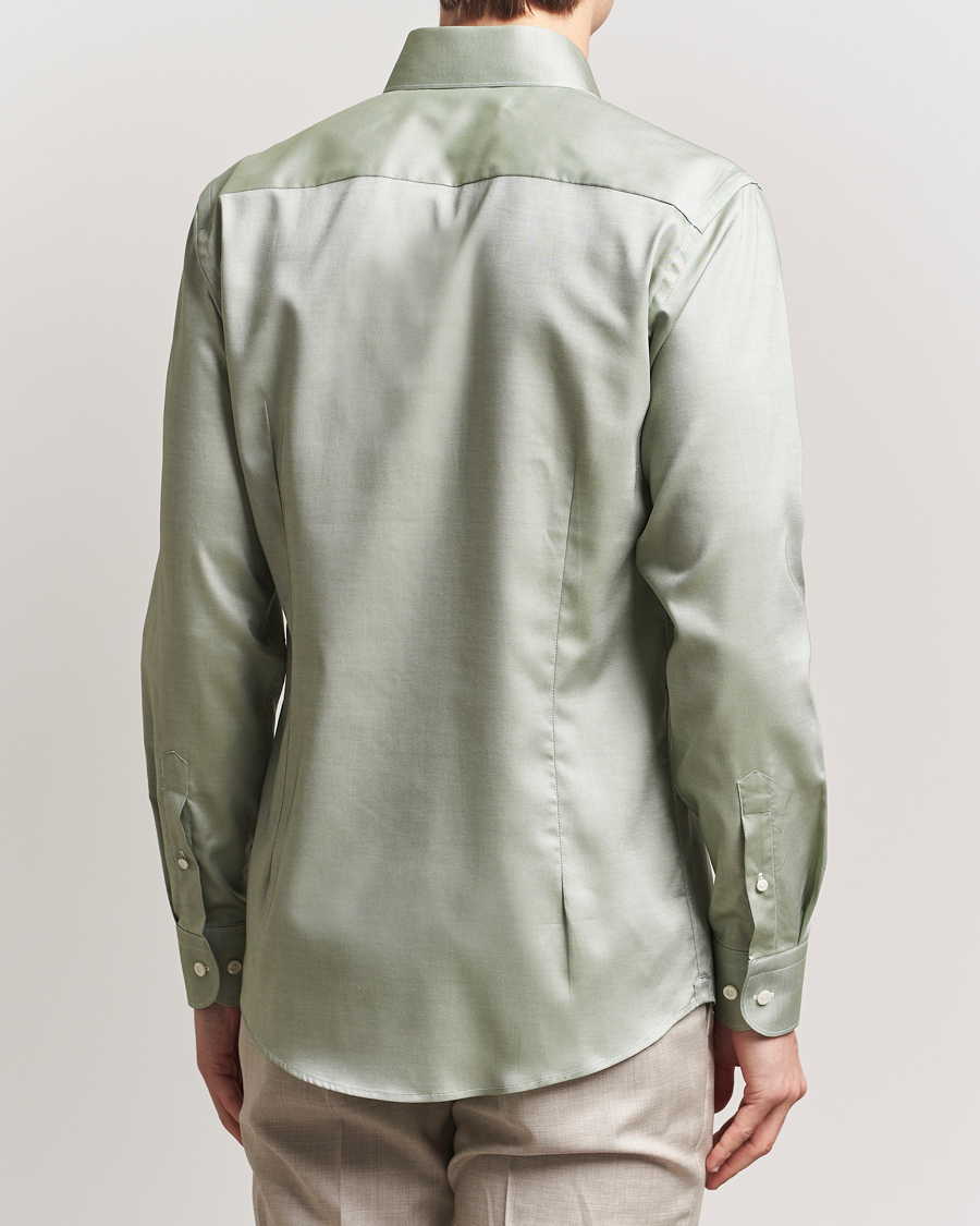 Eton Slim Fit Wrinkle Free Oxford Shirt Green