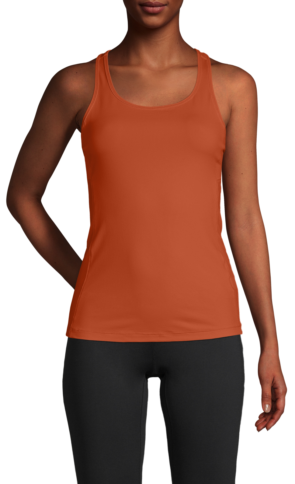 Essential Racerback with Mesh Insert Papaya Red