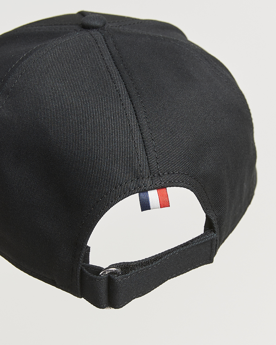 Moncler Lettering Logo Baseball Cap Black