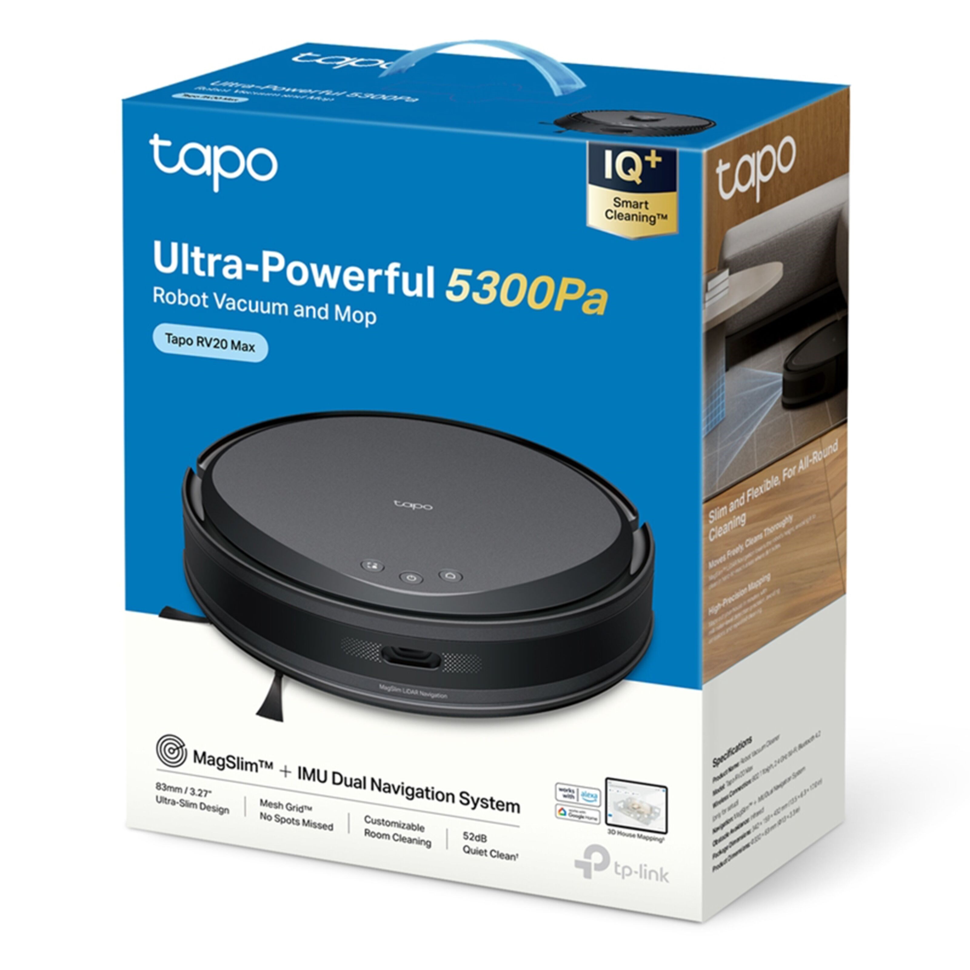 TP-link Tapo RV20 Max Robotstøvsuger