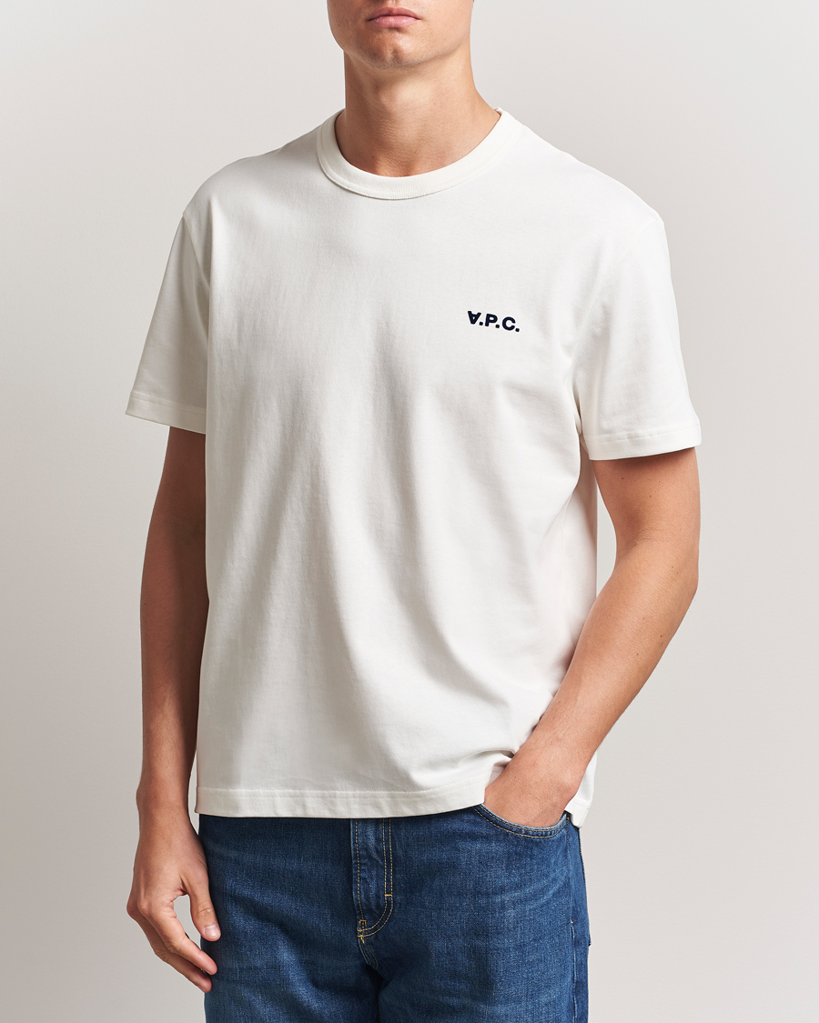 A.P.C. Boxy Fit Petit VPC T-Shirt White/Dark Navy