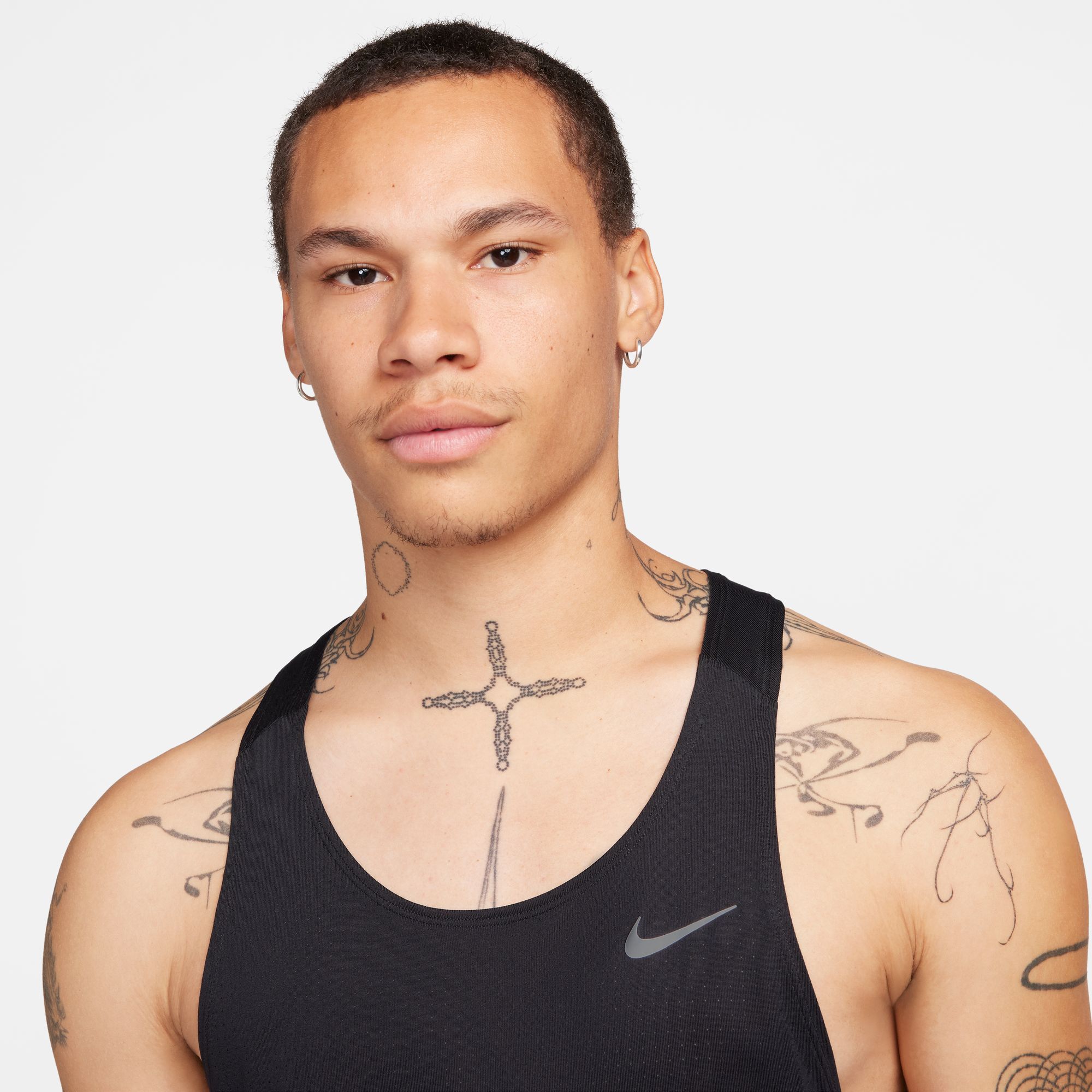 Fast Running Tank Top Herre 010/Black/Reflective Silver