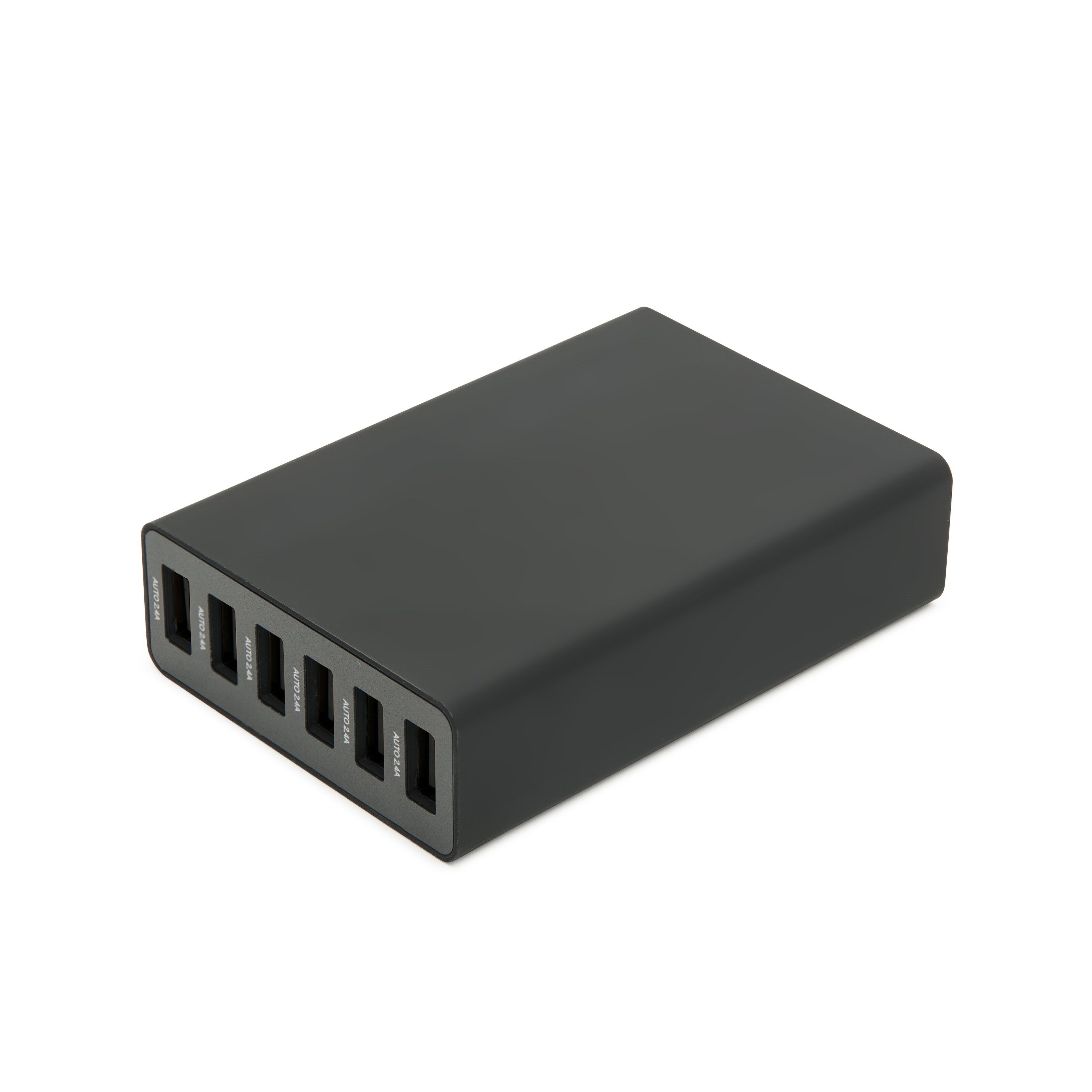 Linocell USB-ladestasjon med 6 porter Svart