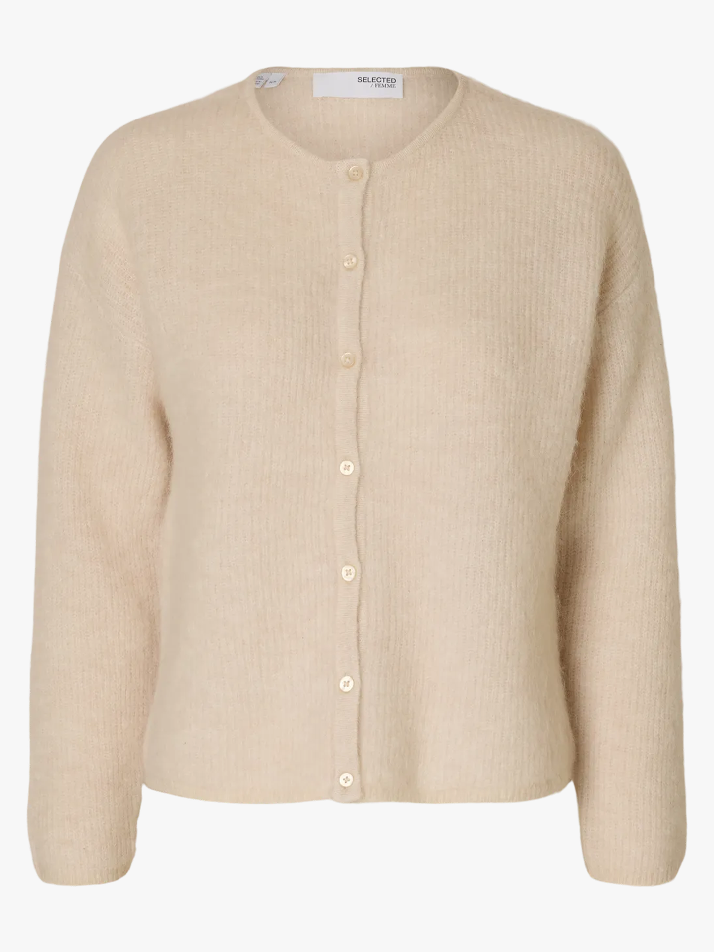 Sia Ras Long Sleeve Knit O-Neck Cardigan