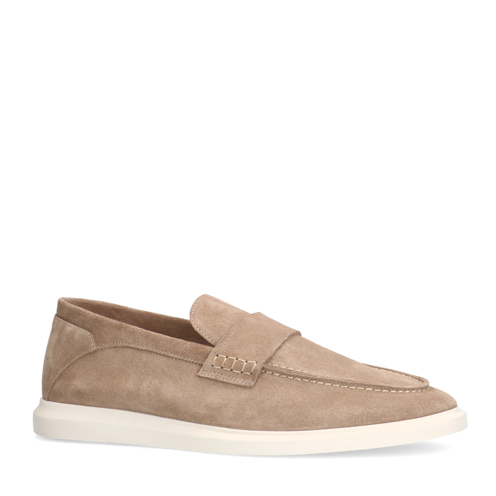 Beige suède loafers