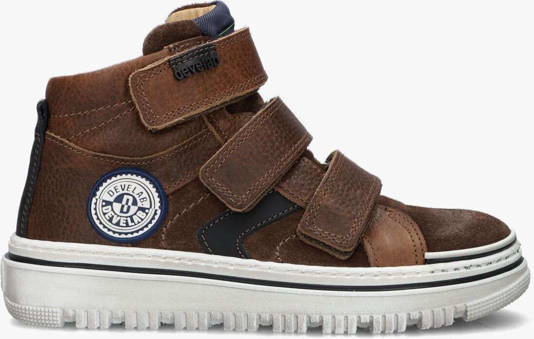 DEVELAB cognac develab hoge sneaker 47505