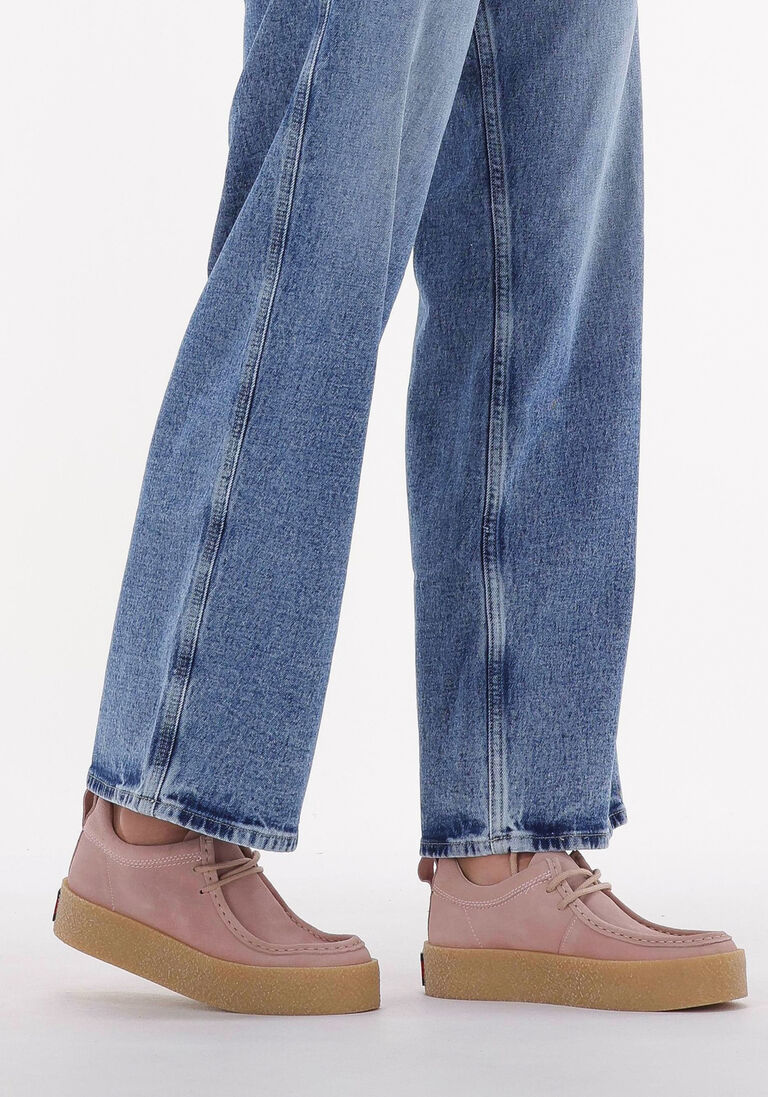 TOMMY JEANS roze tommy jeans veterschoenen tommy jeans suede sh