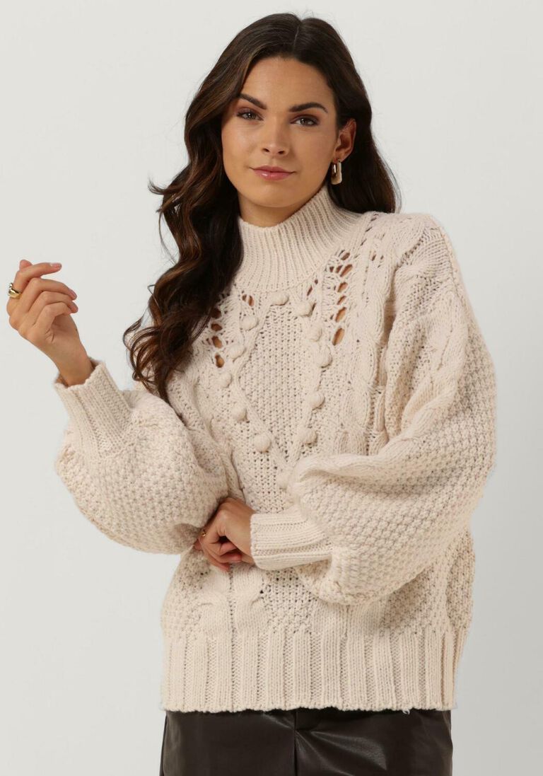 OBJECT beige object coltrui alison knit l/s pullover