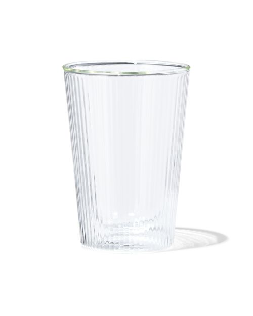 verre à double paroi ligne relief 350ml