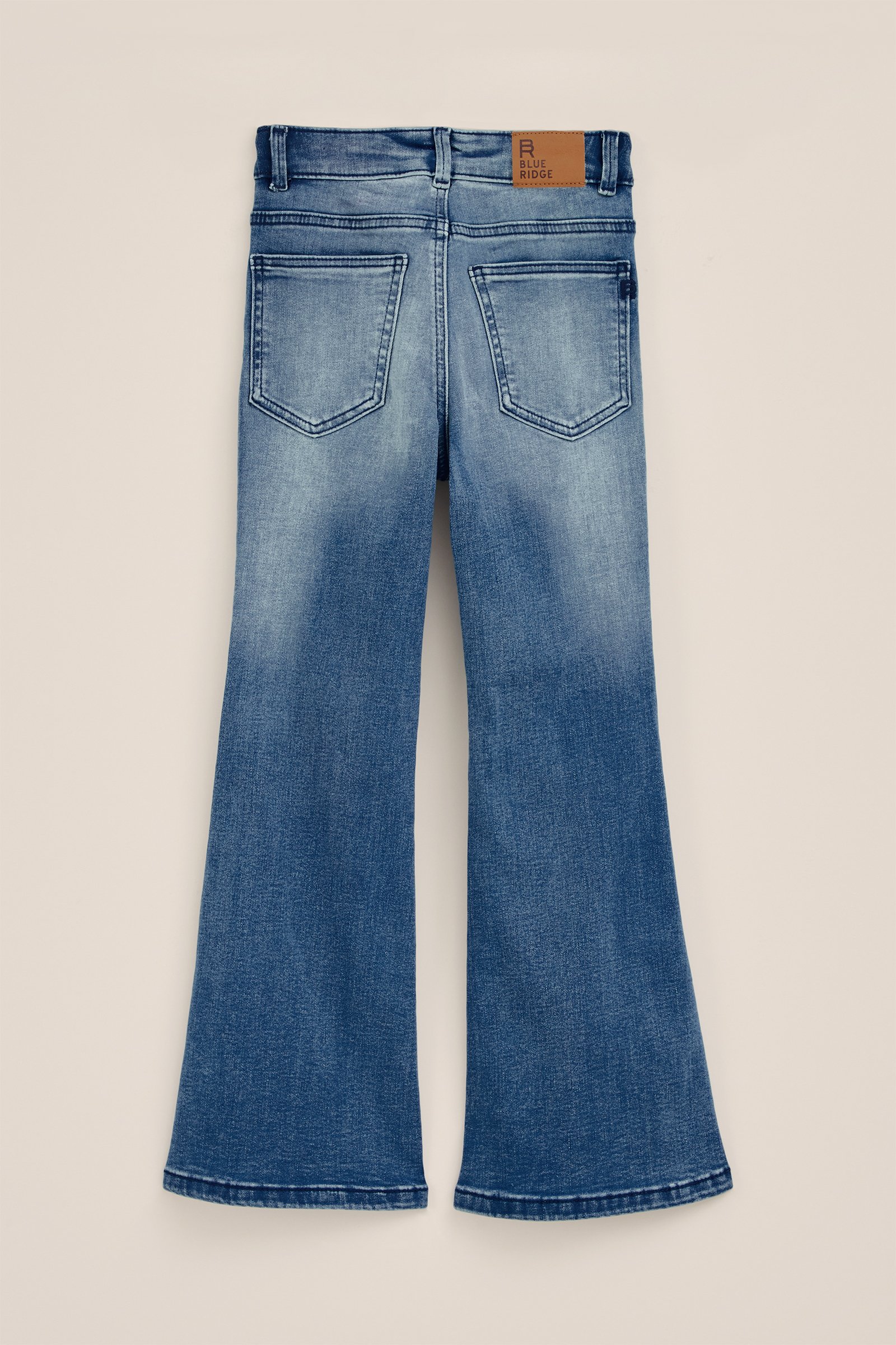 Meisjes flared jeans met stretch Blue Ridge Blauw