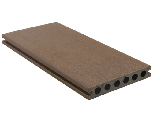 Konsta WPC terrasplank Nativo holle kamerprofiel gecoat 23x138x3000 mm eikenbruin