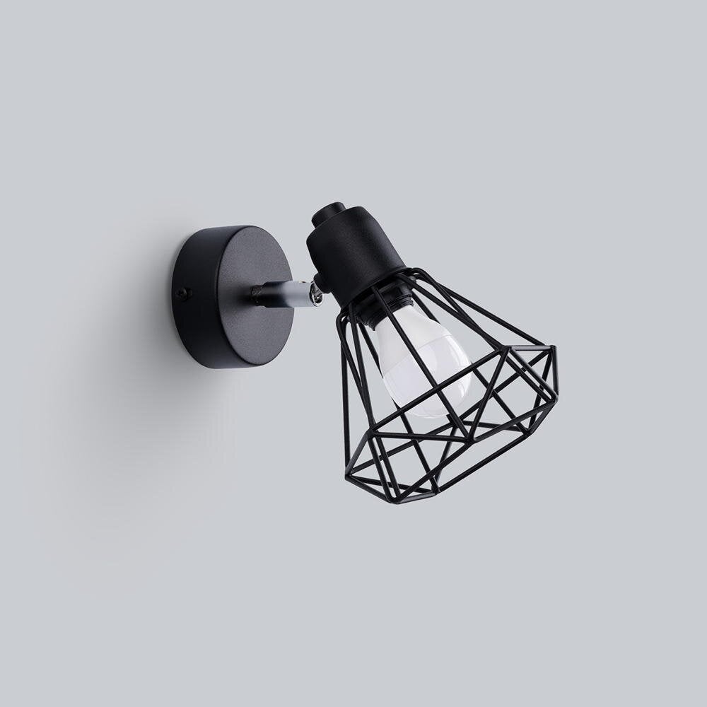 famlights | Arlene wandlamp in zwart E14