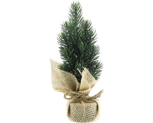 Kerstboomversiering in jutezak, 20 cm