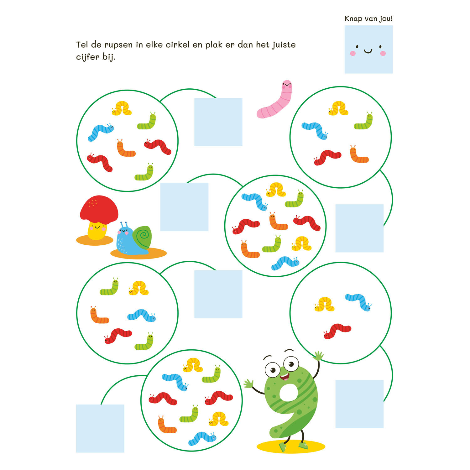 Tellen van 1 Tot 10 met Stickers (5-6 j.)