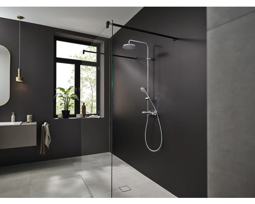 hansgrohe douchekolom incl. thermostaat VERNIS BLEND Showerpipe 200 1jet EcoSmart chroom 26089000