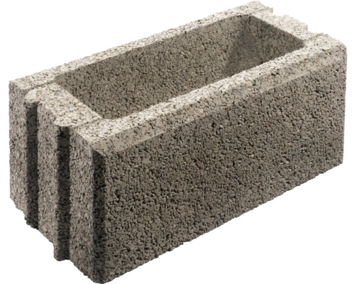 Bellamur grijze massieve wandsteen, 50 cm x 25 cm x 20 cm