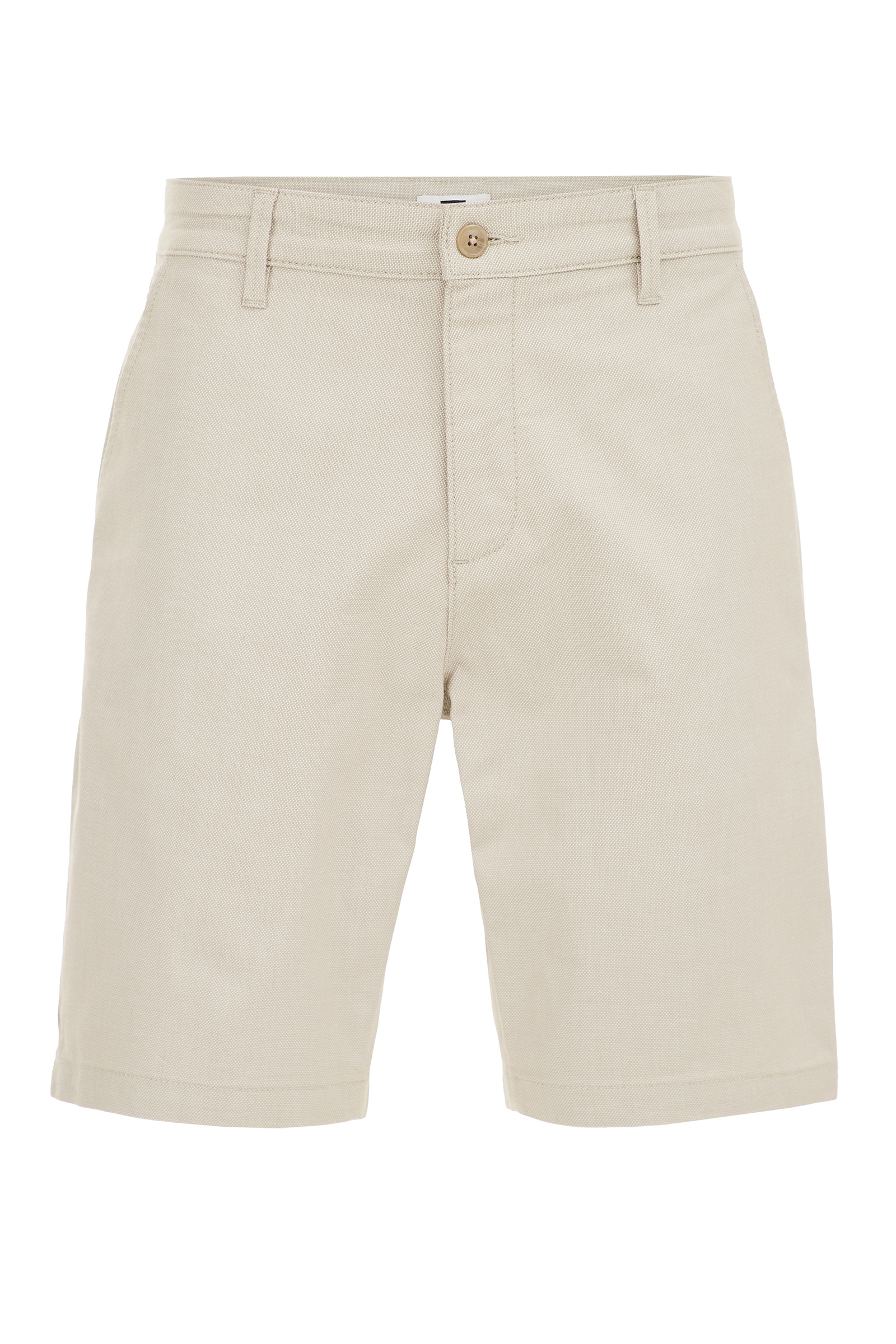 regular fit short met jacqaurd dessin WE Fashion Beige