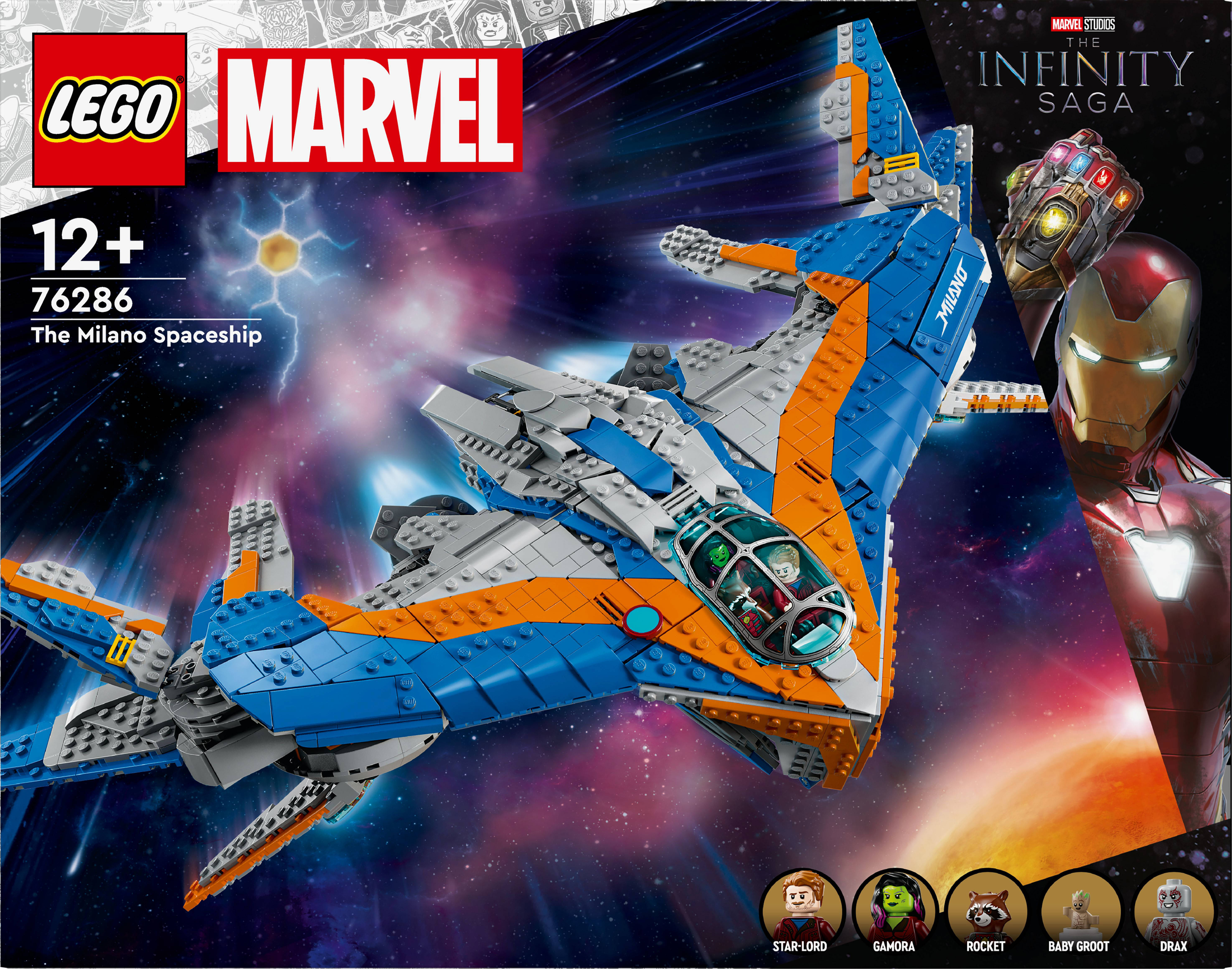 LEGO Marvel Guardians of the Galaxy: de Milano Ruimteschip Speelgoed voor Kinderen 76286 Super Heroes Marvel