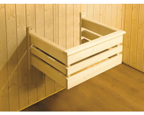 Weka Varberg 3 modulaire sauna inclusief 7,5 kW oven en digitale bediening met venster en grafietkleurige volledig glazen deur