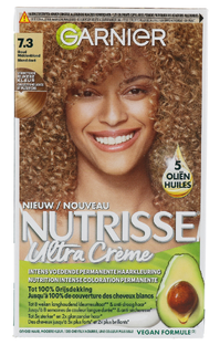 Garnier Nutrisse Crème Permanente Haarverf 7.3 Goudblond 1ST