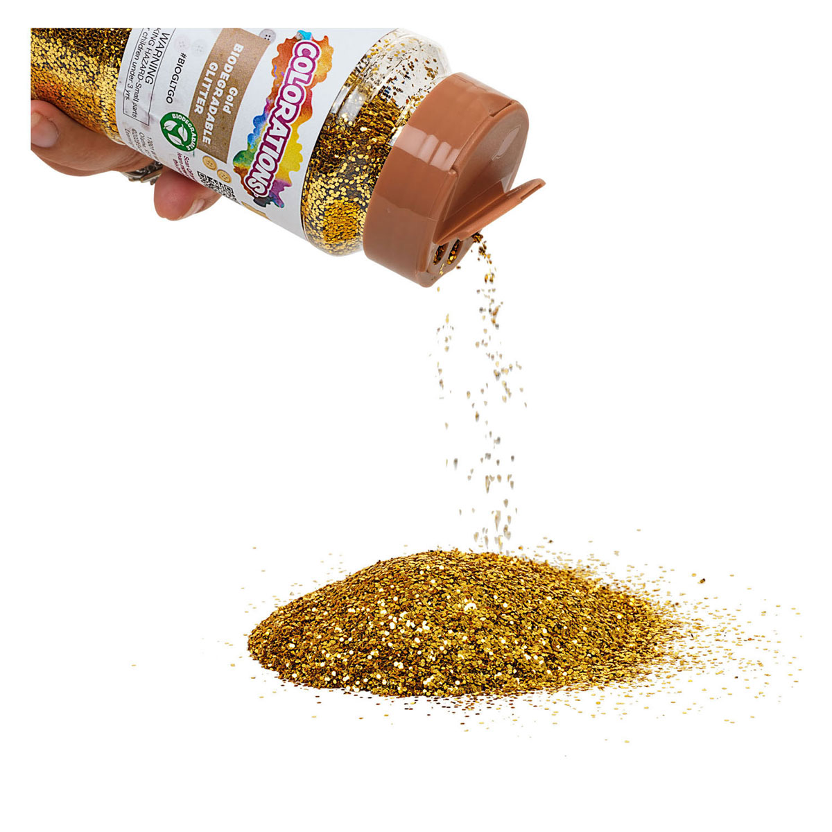 Colorations - Biologische Afbreekbare Glitter - Goud, 113 gram