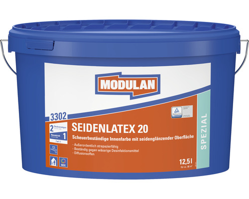 MODULAN 3302 Zijde Latex 20 wit 12,5 l