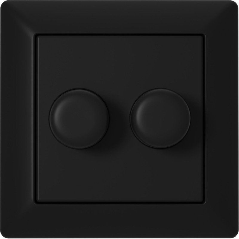 Eco-Dim Duo dimmerknop Mat zwart