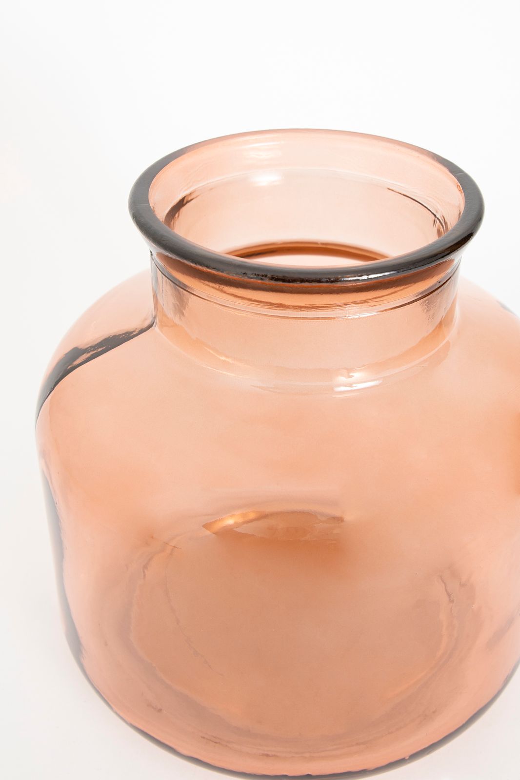 Bruine vaas van gerecycled glas garcia