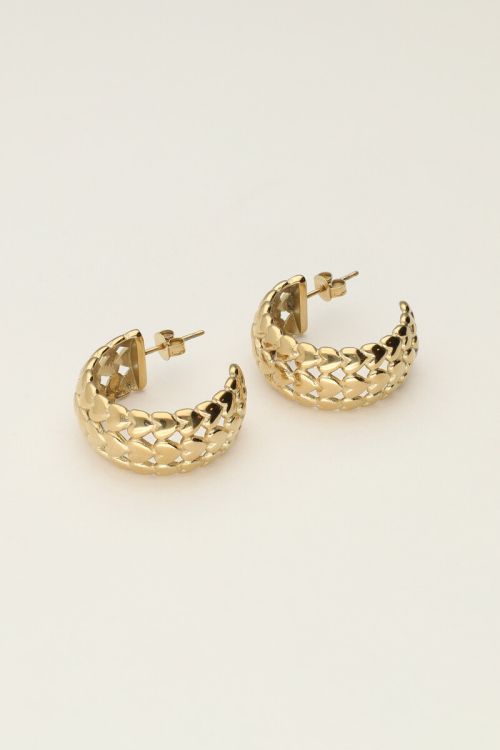 Oorringen vintage met hartjes