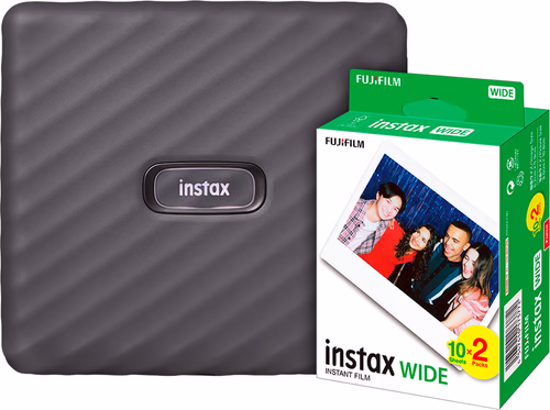 Fujifilm Instax Link WIDE Grijs + Fujifilm Instax WIDE Film 10 x 2 pak