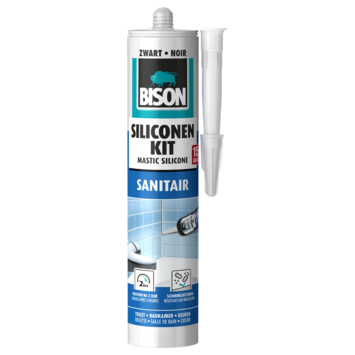 Bison Siliconenkit Sanitair zwart 300 ml