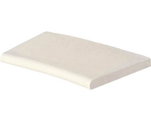 Zwembadrandsteen Aquitaine element met binnenbocht voor straal 200 cm, betonwit, 50 x 31 x 3,2 cm