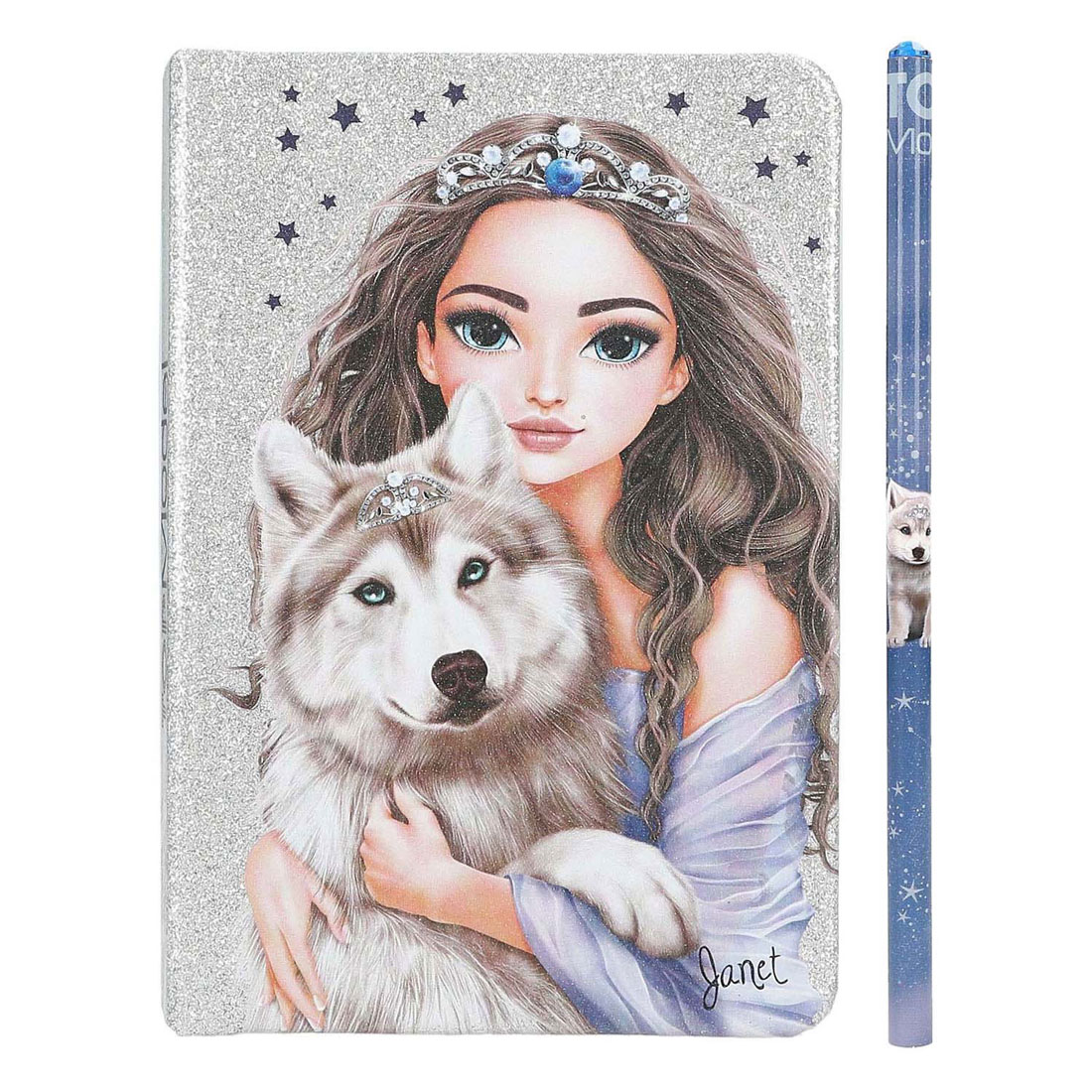 TOPModel Notitieboek & Potlood Wolf