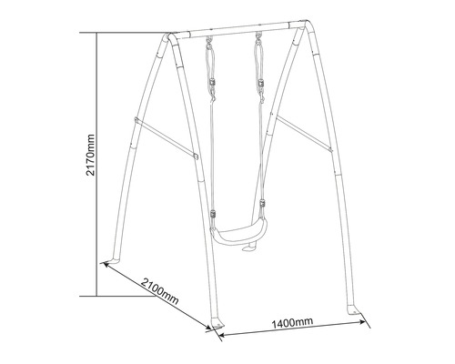 Axi Single Swing Metaal