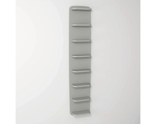 Devo Ovale Hangplank BxHxD 34x165x13,8 cm Lichtgrijs